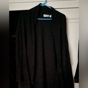 Dark space gray cardigan sweater